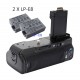 BG-E8 Battery Grip για κάμερες Canon 700D,  650D, 600D, 550D+2x LP-E8