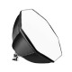 OutletVideo οκταγωνικό φωτιστικό Softbox με 2 λάμπες (1350W - 22.000 Lumens)