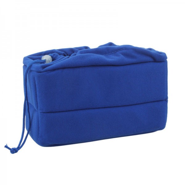 Blue Insert Partition Camera Lens Padded Bag