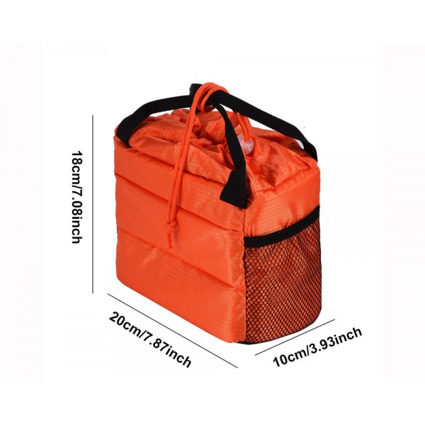 Orange Waterproof Insert Case for DSLR & Lenses