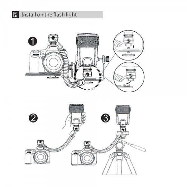 Επέκταση i-TTL Shoe Sync Extension για κάμερες Nikon 2,5μ