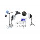 Σετ φωτισμού OutletVideo XL12 Softbox Kit με φωτογραφικό τραπέζι Still life 2m x 1m