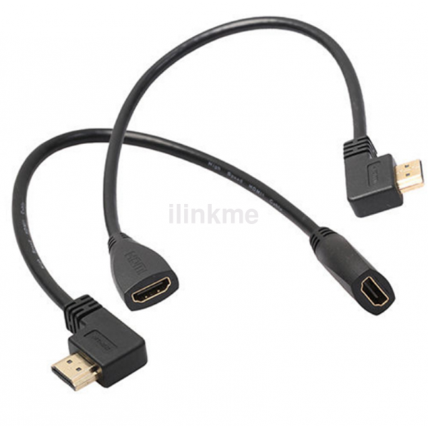 90 Degree UP Angle HDMI Male to HDMI Female Adapter