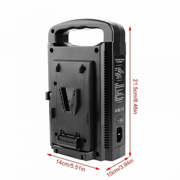 Διπλός φορτιστής μπαταριών V Mount V-lock Διπλός φορτιστής μπαταριών V Mount V-lock