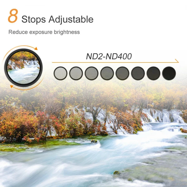 62mm Original K&F Concept Filter Neutral Density ND2 to ND 400 62mm Original K&F Concept Filter Neutral Density ND2 to ND 400