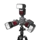 Universal Triple Speedlite Head Bracket 3.5mm trigger Universal Triple Speedlite Head Bracket 3.5mm trigger
