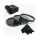 Σετ 3 φωτογραφικών φίλτρων 52mm ND2+ND4+ND8 με αξεσουάρ Σετ 3 φωτογραφικών φίλτρων 52mm ND2+ND4+ND8 με αξεσουάρ
